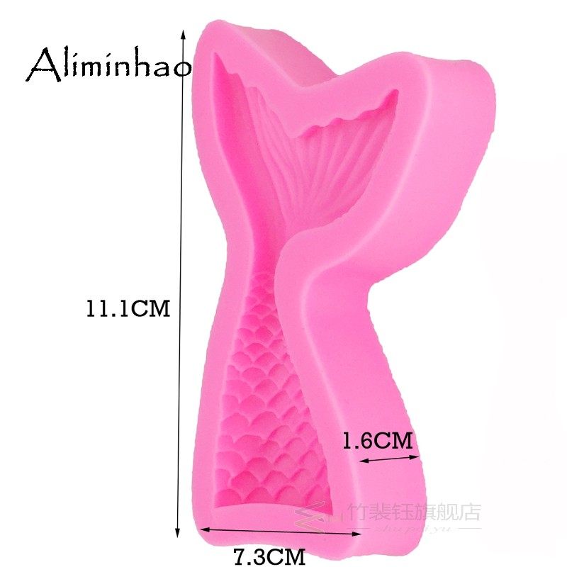 B0562 Mermaid Tail Fondant chocolate Moulds Silicone Mold Ca