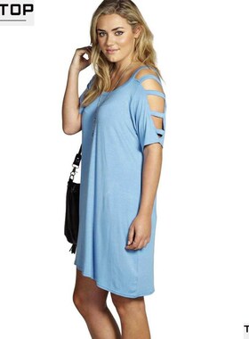 Blue BlacK Summer Dress Fashion 2016 Women's Dresses Loo