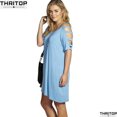 Blue BlacK Summer Dress Fashion 2016 Women's Dresses Loo