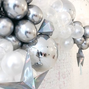 10pcs/lot 18inch foil balloons silver balloon heart shape g