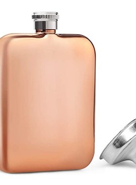 7oz Alcohol Flask Stainless Steel Rose Gold Wine Bottle Pock