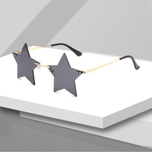 Rimless Sunglasses Woman 2020 Star Sun Glasses Male Sexy Ga