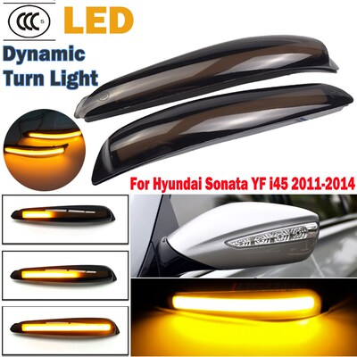 2pcs Dynamic Blinker For Hyundai Sonata YF i45 2011 2012 20