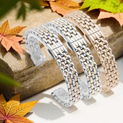 实心不锈钢带手表链女士适用小绿表DW天王卡西欧阿玛尼满天星10mm