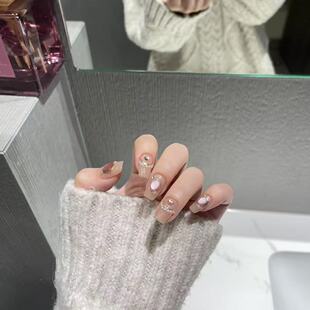 悬崖上的金鱼姬-指甲陛下纯手工穿戴甲带钻爆闪定制高级感可拆卸