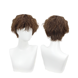 哈利波特 cos罗恩 陈奕迅明星同款 歌手潮男泡面头羊毛卷茶棕色