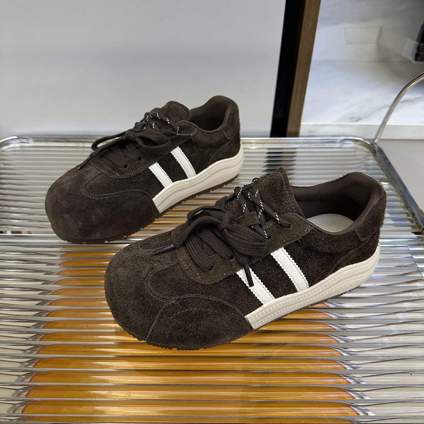 德训鞋女勃肯2025秋新款复古透气显脚小真皮百搭厚底休闲运动板鞋,女鞋,休闲板鞋,淘宝优惠券,粉丝福利购,淘宝优惠卷