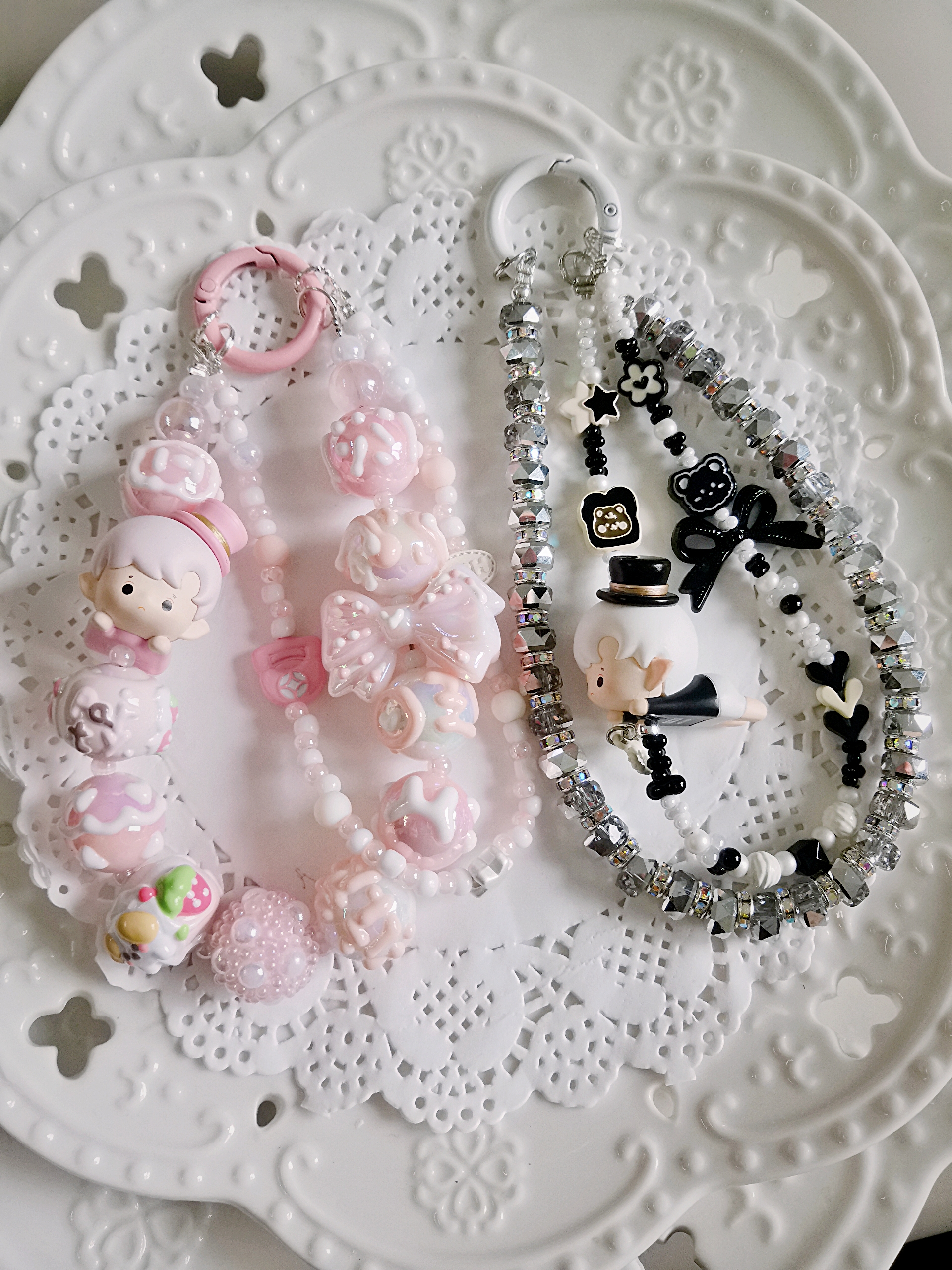 泡泡玛特正版Haci手绘珠萌粒手机链包挂钥匙链 多款