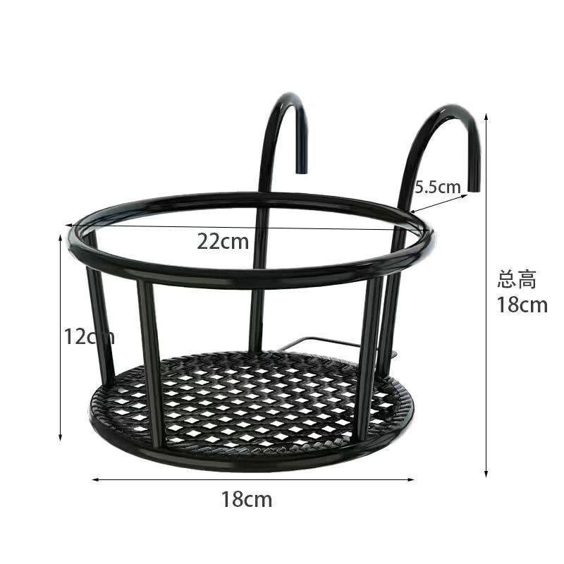 欧式铁艺栏杆花架护栏盆栽悬挂阳花架