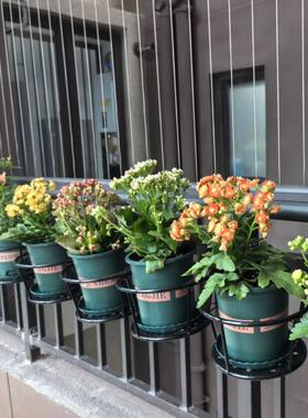 阳台花架窗台栏杆花架子室外置物架窗沿悬挂式不锈钢花盆架新款架