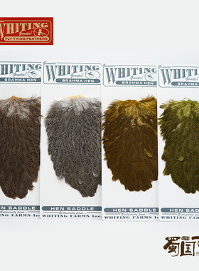 现货 WHITING 软蓑羽蓑毛母鸡背毛 整张飞钓毛钩绑制材料蜀国飞蝇