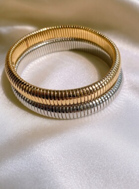 青岛非凡欧美外贸饰品高级感个性设计复古弹力手镯