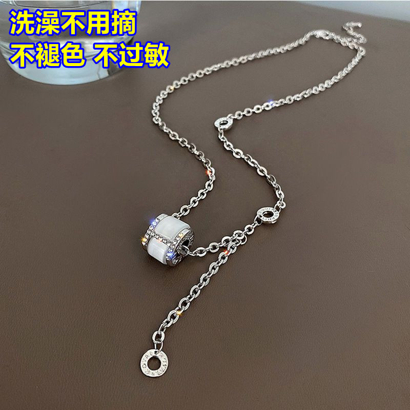 小蛮腰钛钢可调不掉色锁骨链女