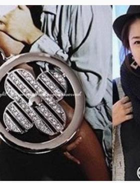 韩国韩版饰品气质OL女银色圆形