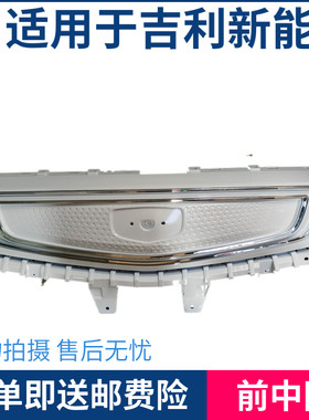 适用于吉利帝豪新能源EV350 EV450散热器面罩 前脸中网总成白色