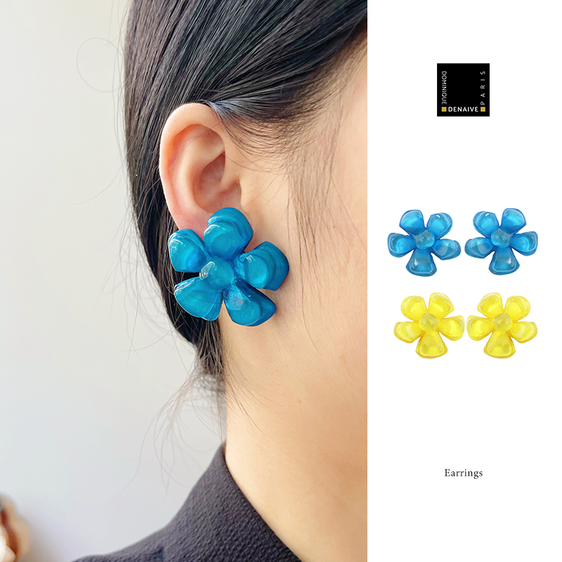 DominiqueDenaive树脂耳夹