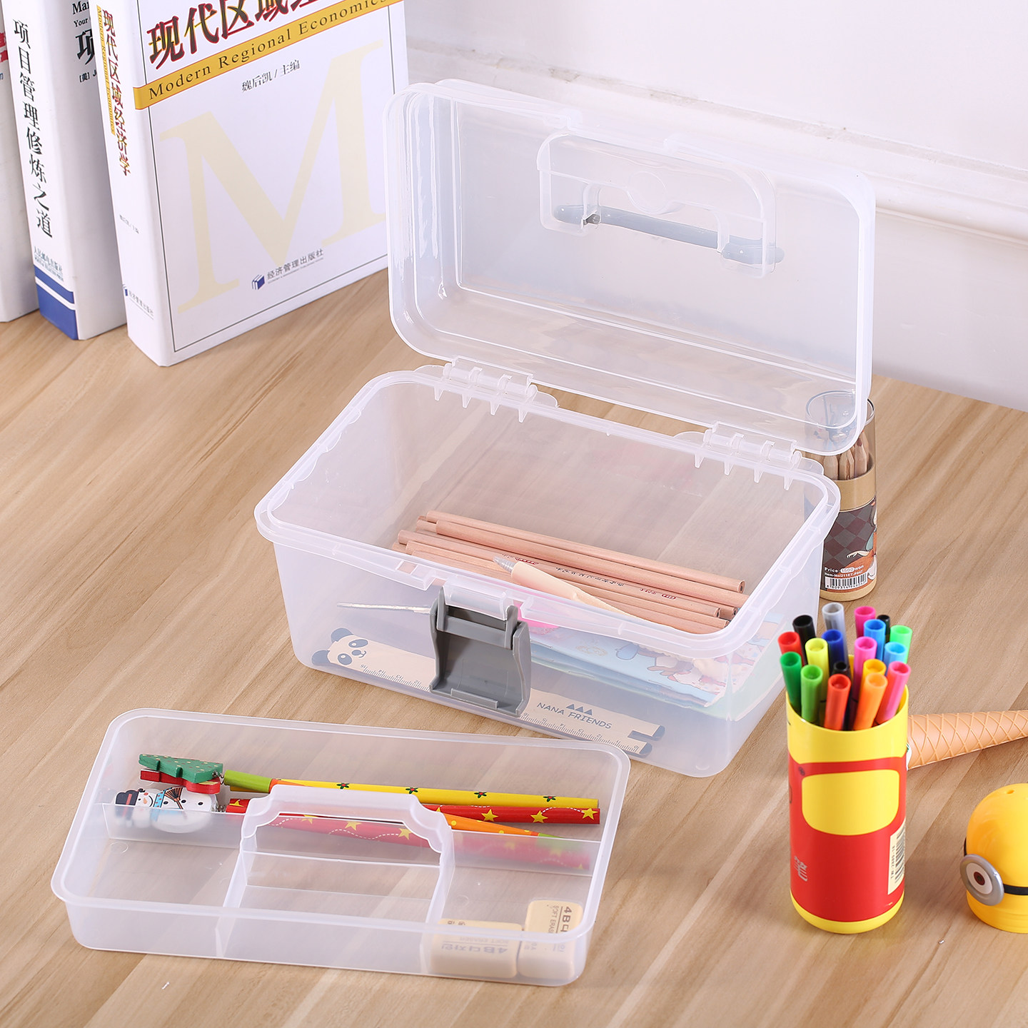 学生文具美术生箱箱收纳盒工具箱图片