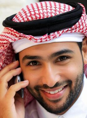 迪拜头巾旅游新款礼拜帽 男士方巾头箍披肩阿拉伯涤纶民族风帽子