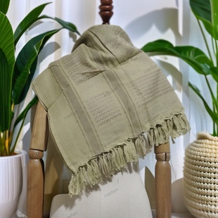 阿拉伯方巾加厚款户外战术围巾披肩军迷迷彩男女纯棉头巾防寒围脖