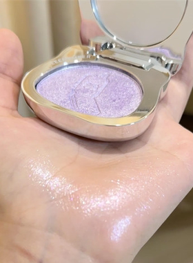 只见光不见粉 淡紫色更是韩系水光肌天选 荔萌高光多用粉提亮MH00