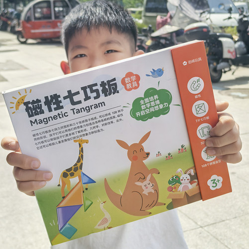 课本同步智力开发磁性七巧板