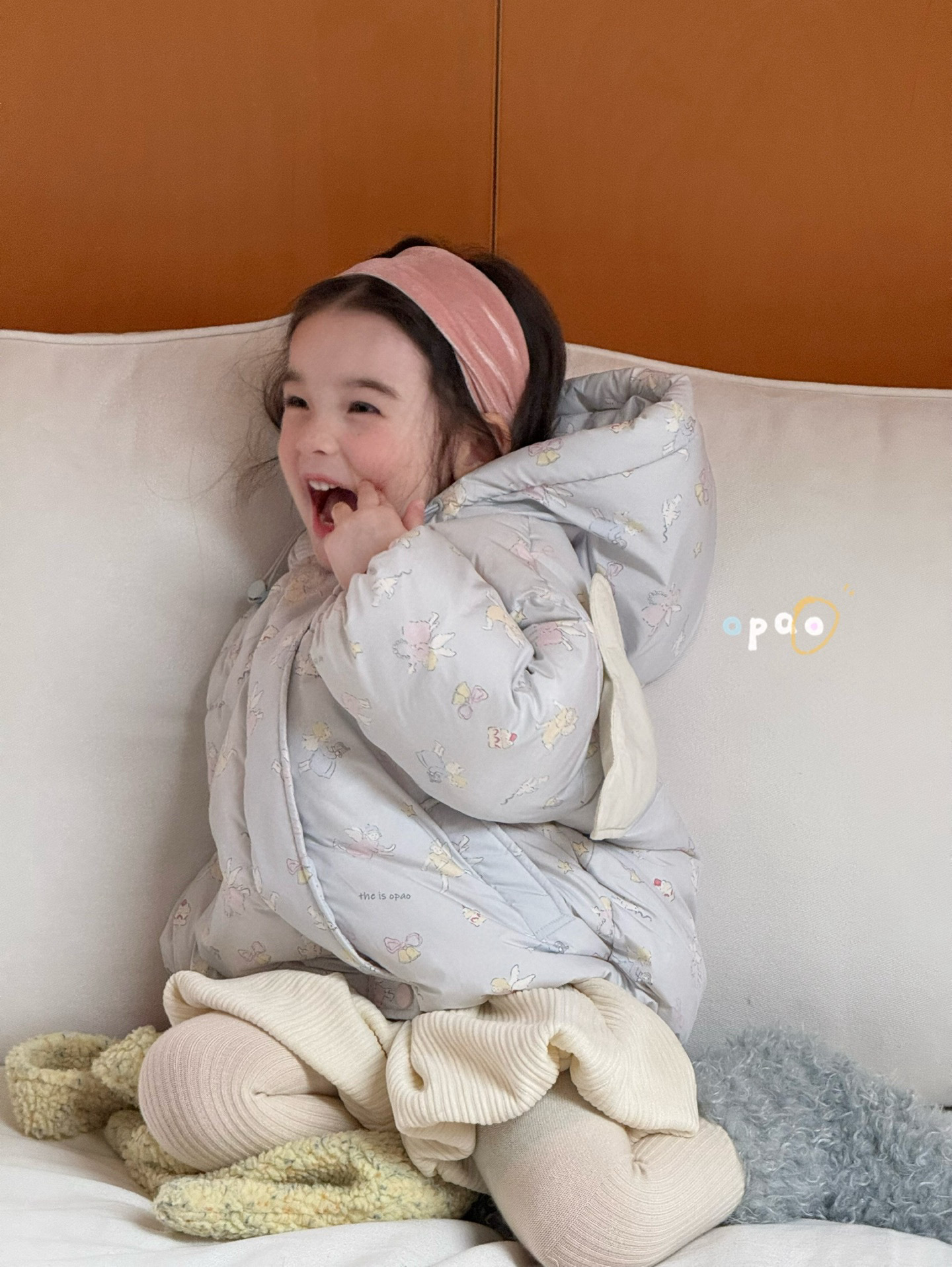 Opao 2025新款羽绒服韩版 天使的翅膀 女童羽绒服