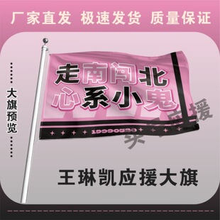 王琳凯大旗后援会周边应援旗定制定大旗旗杆时代少年团张号旗