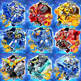 2025新款 模型儿童益智玩具 炫卡斗士3机甲积木人仔玩具机器人拼装