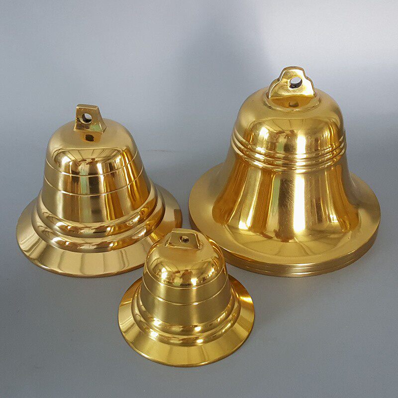 铜铃铛 黄铜风铃 学校铜钟 平安钟 警钟光面钟寺庙祠堂教堂西洋钟