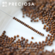 4mm 捷克进口PRECIOSA毕加索焦糖色玻璃米珠2 手作Diy串珠材料