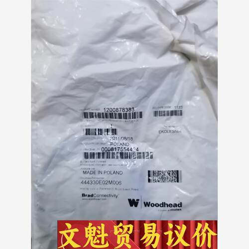 WOODHEAD 444330E02M006议价商品