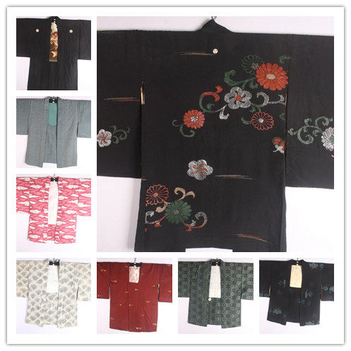 古着vintage传统日本制和服浴衣羽织和风印花舞台宽松外套开衫146_虎窝淘