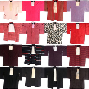 古着vintage日本制和服浴衣羽织和风印花舞台宽松短款外套开衫