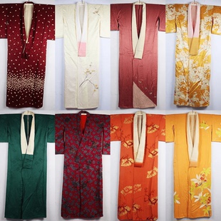 古着vintage传统日本制和服浴衣羽织和风印花舞台宽松外套开衫