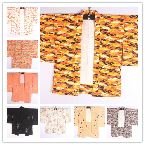 古着日本制羽织印花开衫和服浴衣