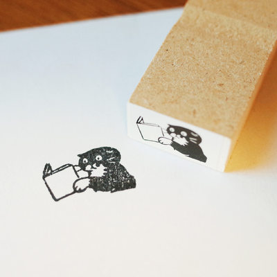 ●JY杂货●国内现货韩国huginn黑猫印章 手帐装饰拼贴ins