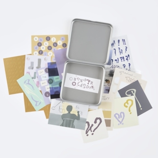 ●JY杂货●国内现货韩国analogue keeper彩色贴纸铁盒透明收集本