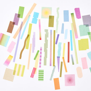 ●JY杂货●国内现货韩国analogue keeper彩色标记透明几何贴纸