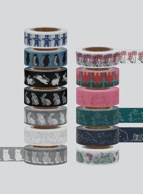 ●JY杂货●国内现货韩国kbp基础拉条胶带 企鹅小熊 手帐装饰品贴