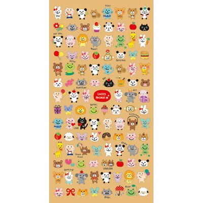 ●JY杂货●国内现货日本mindwave迷你动物贴纸 手帐装饰拼贴ins