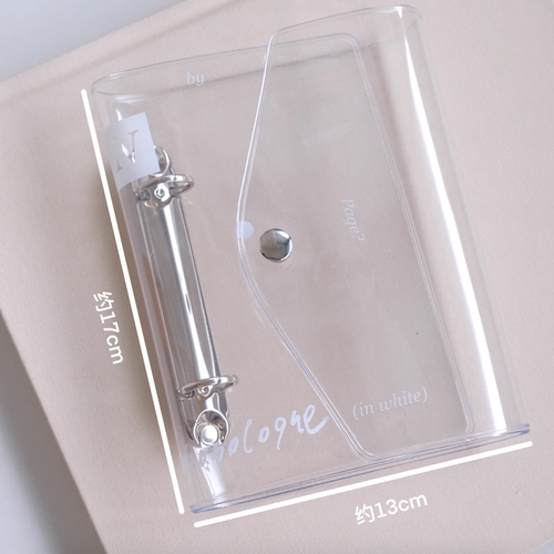 ●JY杂货●现货nemosissy透明活页壳 a6尺寸手帐追星相册本ins