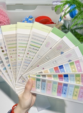 ●JY杂货●现货寄售nemosissy原创索引拉条数字贴纸 手帐装饰拼贴