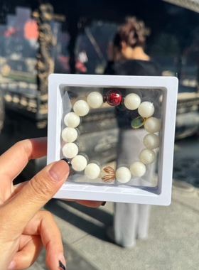 【洛阳流通处】洛阳白马寺手串菩提根六字真言手串菩提根朱砂手串