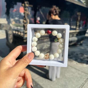 【洛阳流通处】洛阳白马寺手串菩提根六字真言手串菩提根朱砂手串