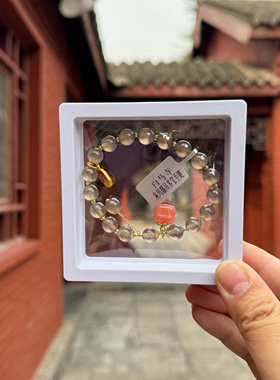代请洛阳白马寺手串灰玛瑙手串天然烟灰色玛瑙手串灰玛瑙柿子手串
