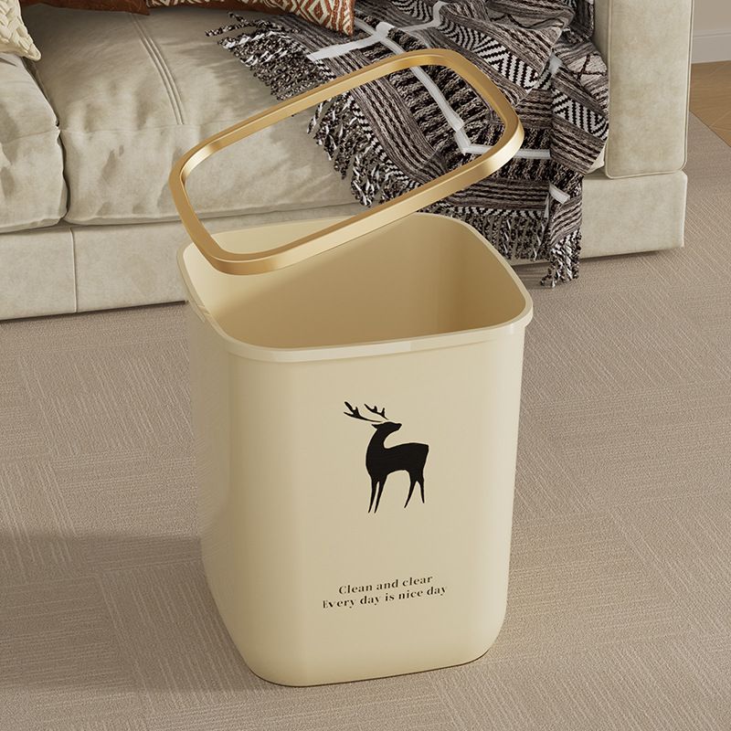 家用轻奢款客厅大容量纸篓厨房卫生间大号塑料加厚无盖垃圾桶