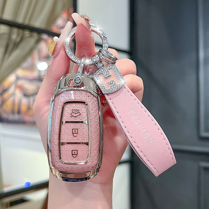 适用现代钥匙套ix35朗动名图领动伊兰特悦动ix25瑞纳菲斯塔悦纳扣