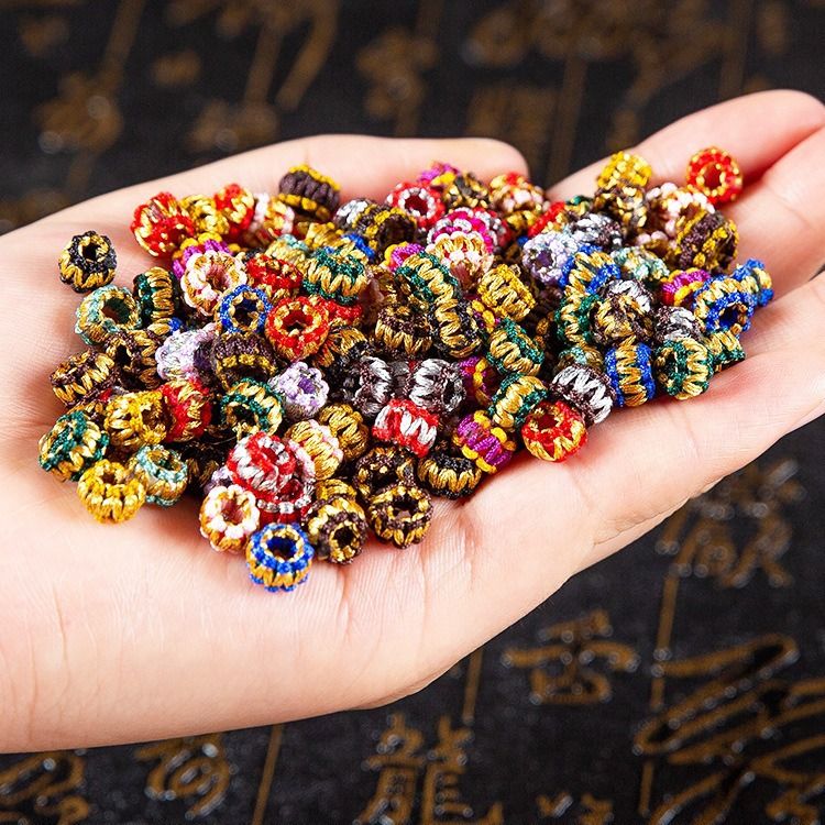 璎珞结平结线圈菠萝扣手工编织手绳编绳手链圈diy材料菠萝结线圈