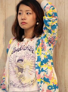 scolar精品女装  迷彩提花面料拉链连帽卫衣外套  152357