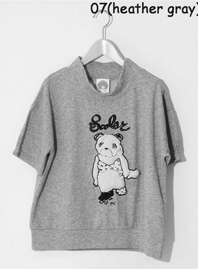 scolar女装    前小熊字母短袖套头卫衣T   153314